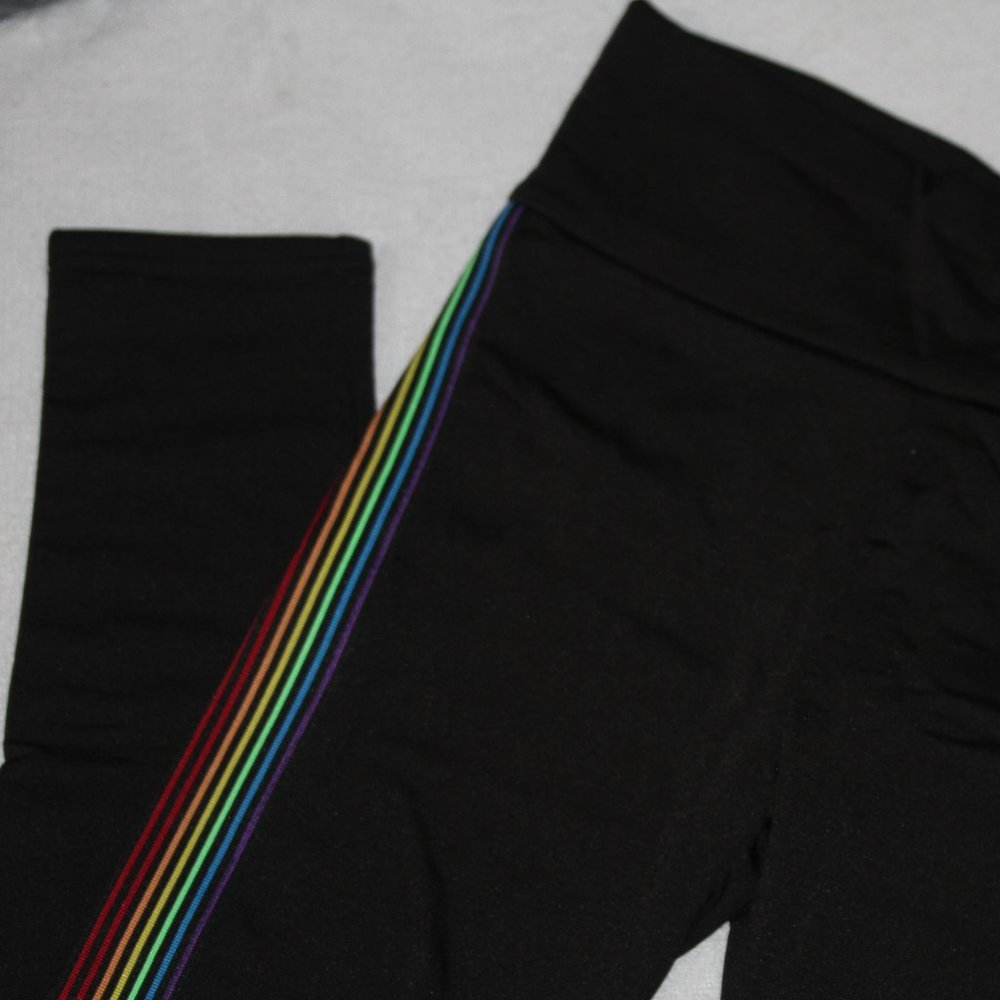 Rainbow Stripe Workout Pants